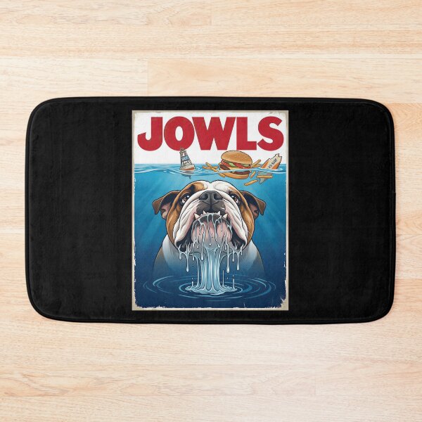 Item preview, Sharky English Bulldog Jowls Poster Gift designed and sold by Blok45.