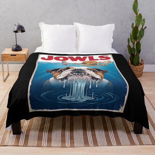 Item preview, Sharky English Bulldog Jowls Poster Gift designed and sold by Blok45.
