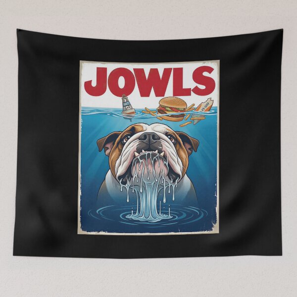 Item preview, Sharky English Bulldog Jowls Poster Gift designed and sold by Blok45.
