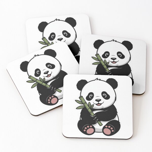 Item preview, Cute Baby Panda with Bamboo — Cartoon Wildlife Sticker designed and sold by Elviqus Shop.