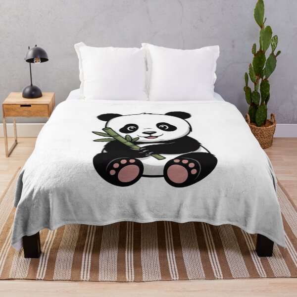 Item preview, Cute Baby Panda with Bamboo — Cartoon Wildlife Sticker designed and sold by Elviqus Shop.