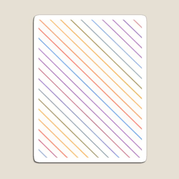 Item preview, Pastel Diagonal Lines Pattern – Minimalist Colorful Stripes Design designed and sold by blankTeeShirt.