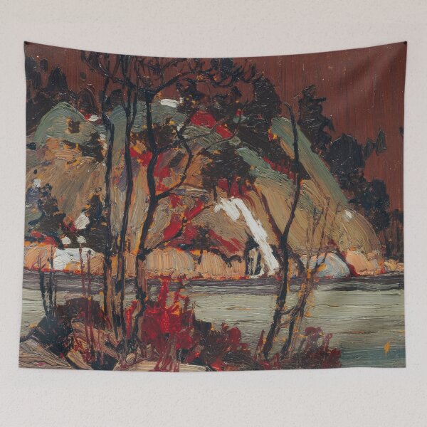 Item preview, New Upload 15 - tom thomson - Best artist - Tom Thomson – Spirit of the Canadian Wilderness – Framed Print designed and sold by KirstenShShop.