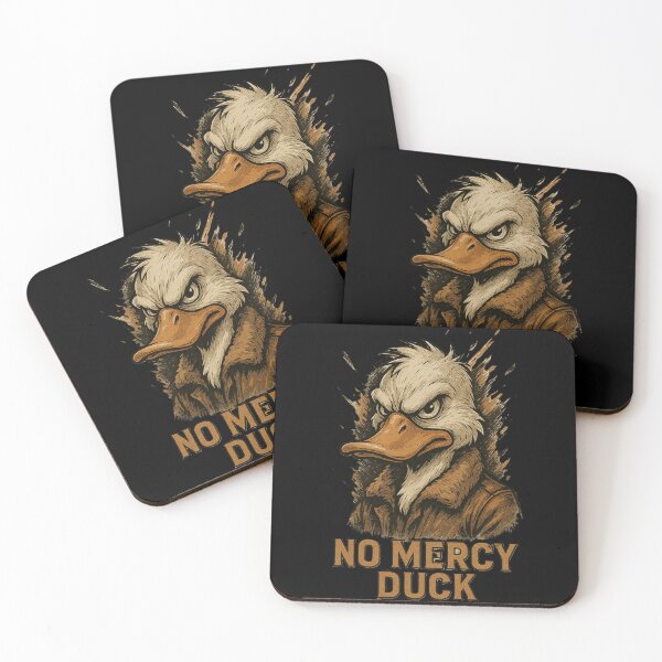 Item preview, No Mercy Duck Shirt – Angry Duck Graphic Tee, Savage Animal Streetwear Design designed and sold by Negisandeep studio.