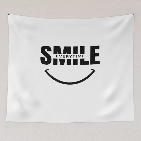 Item preview, Smile Everytime Positive Motivation Quote | Minimalist Happy Vibes Typography Design for Daily Joy designed and sold by Bright Nest Studio.