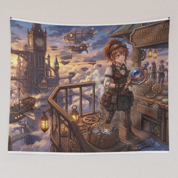 Item preview, Steampunk Market Stall for Aether Crystals & Navigation designed and sold by Vyxorea.