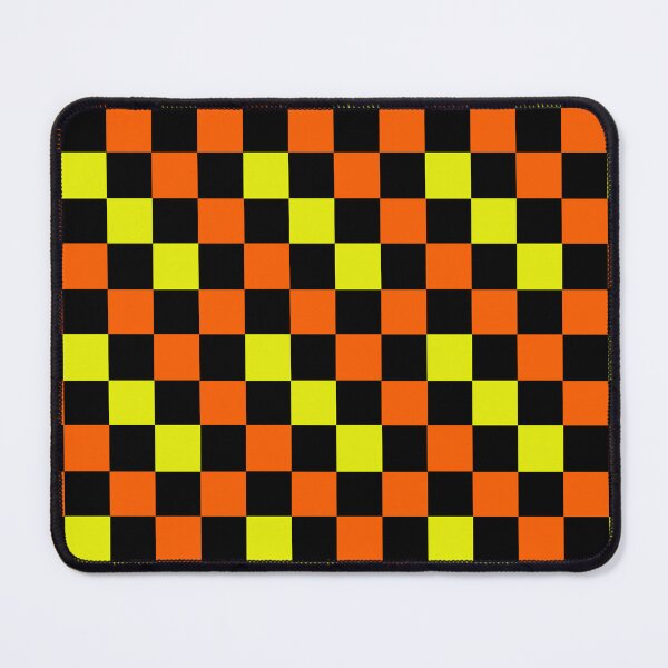 Item preview, Orange Black Yellow Checkered Design designed and sold by PatternTitan.