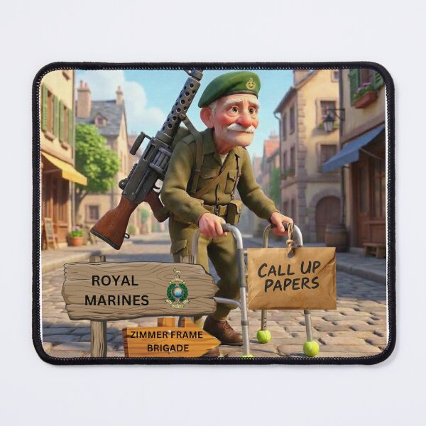 Item preview, Royal Marines call up zimmer frame brigade designed and sold by Bootneckstore.