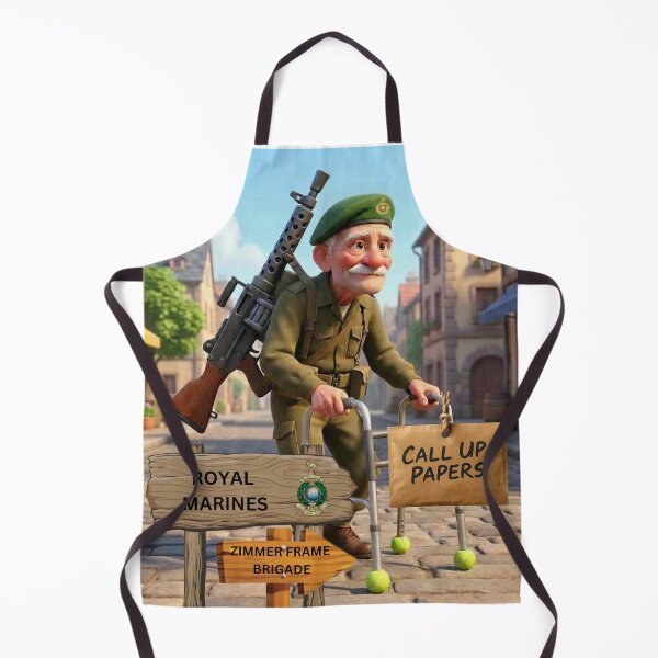 Artikelvorschau, Royal Marines rufen Rollator-Brigade zusammen entworfen und verkauft von Bootneckstore.