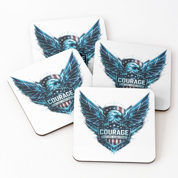 Item preview, 250 Anniversary of the USA - Neon Eagle Courage – Cyberpunk Patriotic Sticker designed and sold by Collins Design.