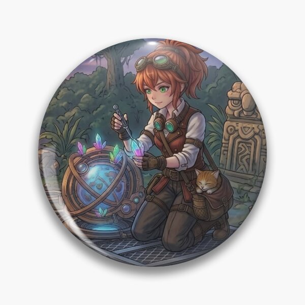 Item preview, Steampunk Explorer in the Jungle of Crystals designed and sold by Vyxorea.
