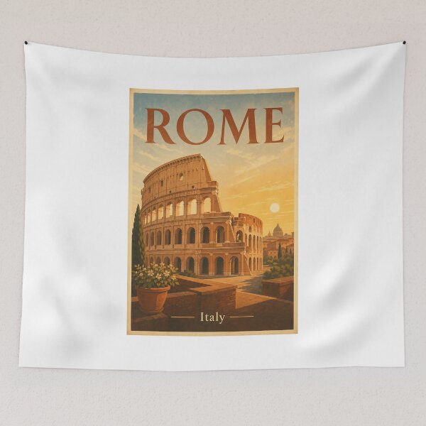 Item preview, Rome Travel Poster — Vintage Wall Art designed and sold by AtlasPoster Studio.