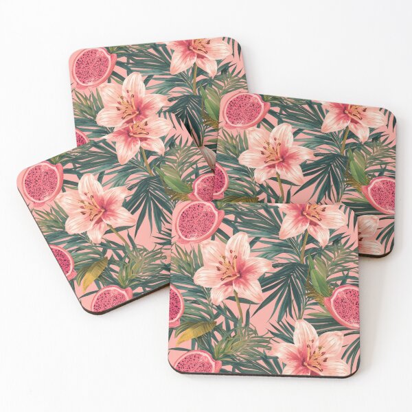 Item preview, Tropical Lily & Passion Fruit Pattern designed and sold by Whimsy-Grove.