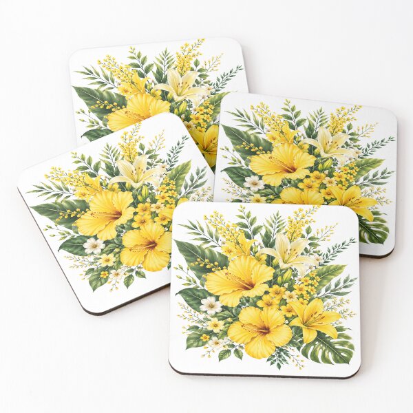 Item preview, Yelllow Green Floral Art designed and sold by AureliasDesignStudio.