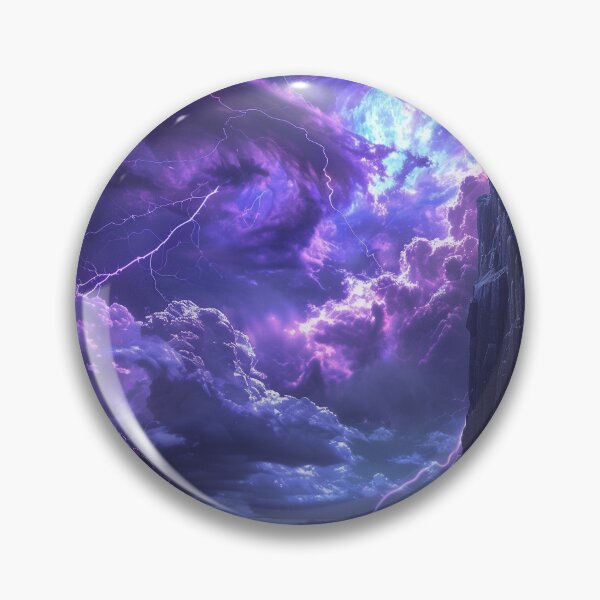 Item preview, Purple Storm Lightning Sky designed and sold by QuantumDrift.