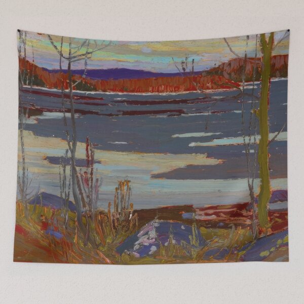 Item preview, New Upload 30 - tom thomson - Best artist - Tom Thomson – Spirit of the Canadian Wilderness – Framed Print designed and sold by KirstenShShop.