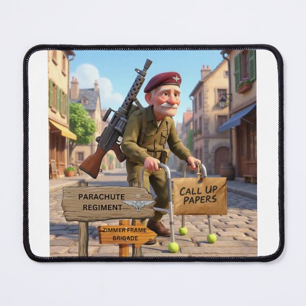 Item preview, Parachute Regiment call up zimmer frame brigade designed and sold by Bootneckstore.