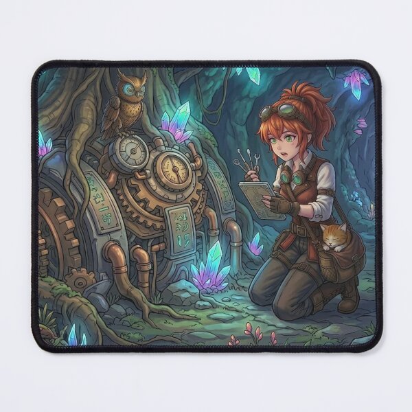 Item preview, Magical Crystal Cave & Hidden Steampunk Machine designed and sold by Vyxorea.