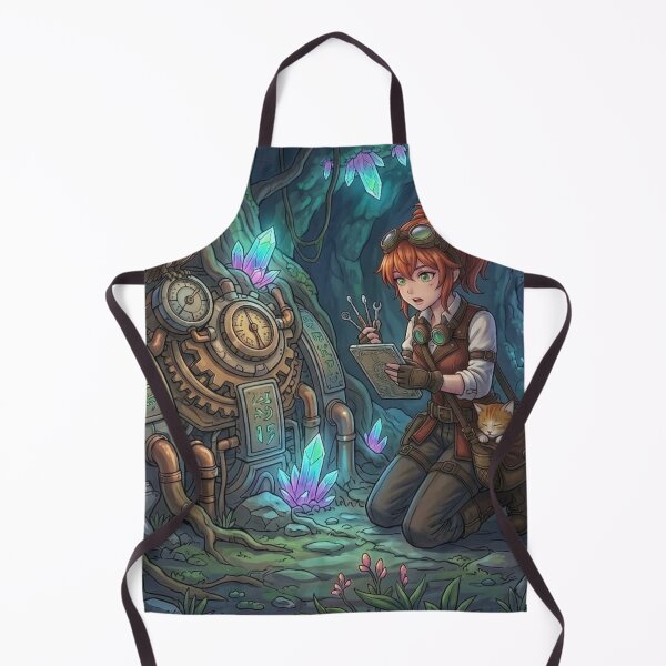 Item preview, Magical Crystal Cave & Hidden Steampunk Machine designed and sold by Vyxorea.