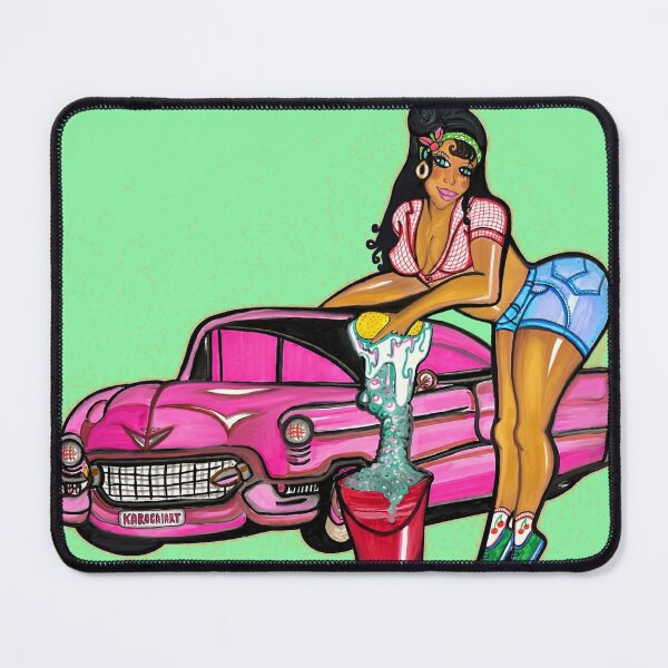 Item preview, Pink Cadillac in Carwash designed and sold by MGB&KaroGaiaArt.