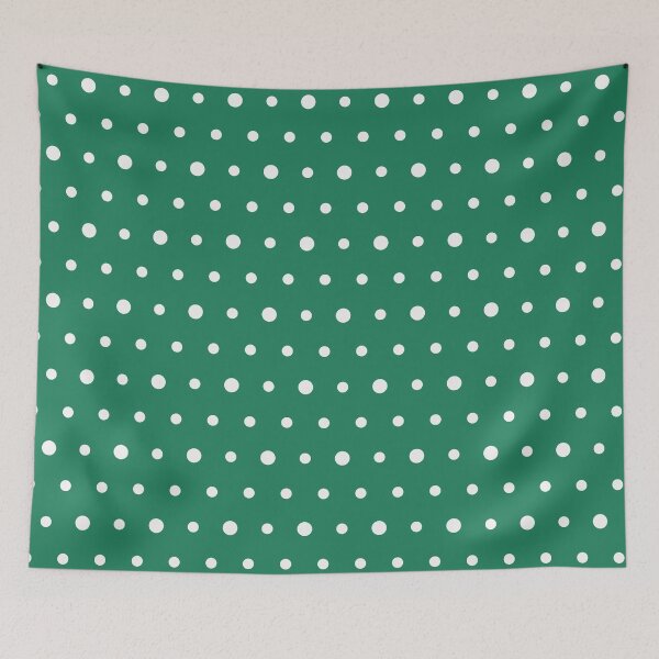 Item preview, Green And White Polka Dot Pattern designed and sold by pattern-archive.