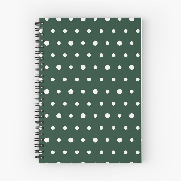 Item preview, Forest Green And White Polka Dot Pattern designed and sold by pattern-archive.