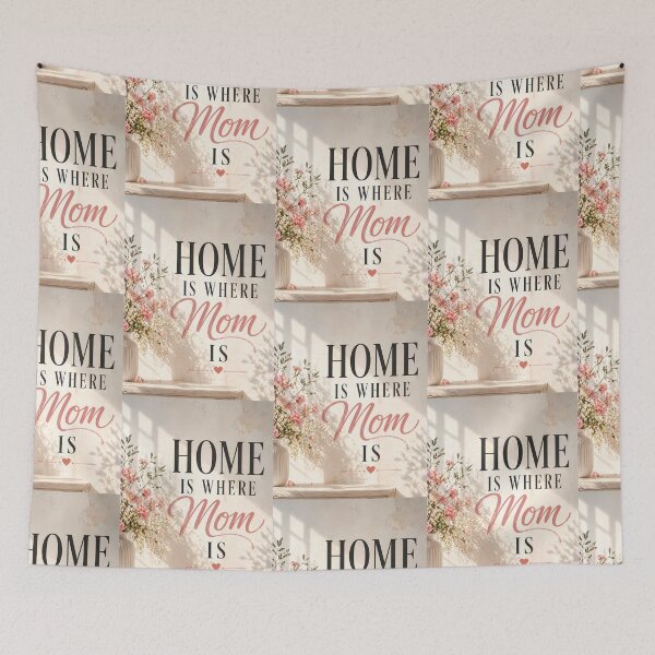 Item preview, Mother’s Day Gift Home Is Where Mom Is Art designed and sold by KnitOfShadoF.