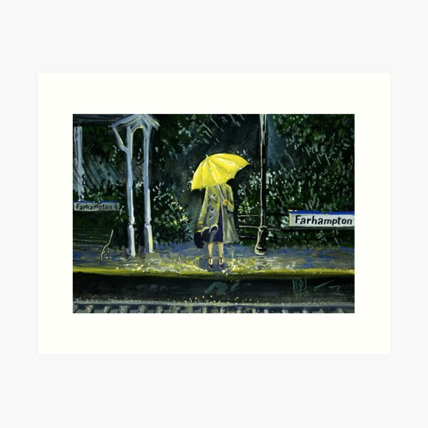 Yellow umbrella part 2 Kunstdruck