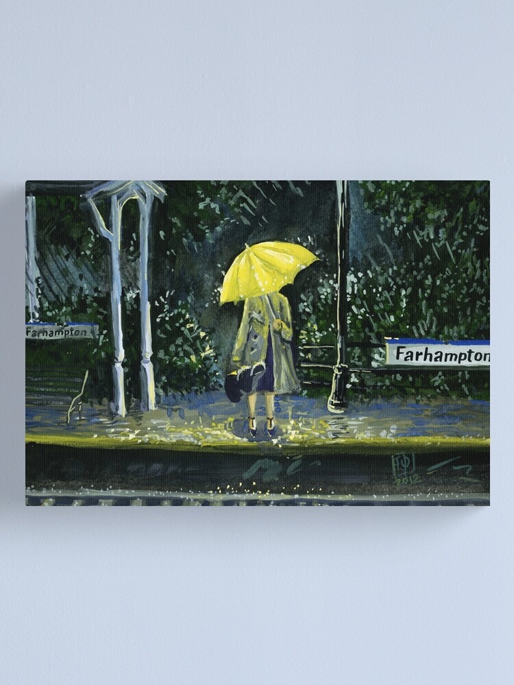 Alternate view of Yellow umbrella part 2 Canvas Print