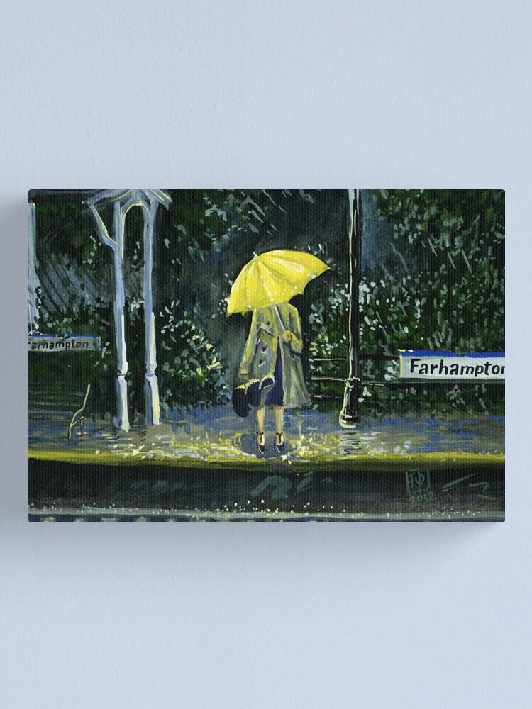 Alternate view of Yellow umbrella part 2 Canvas Print