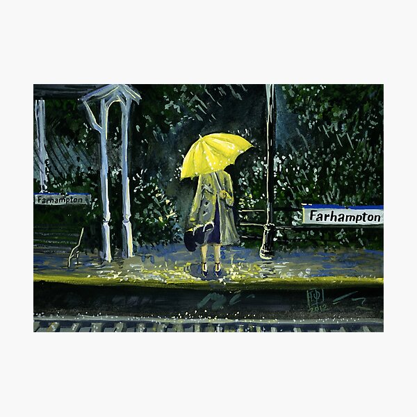 Yellow umbrella part 2 Photographic Print