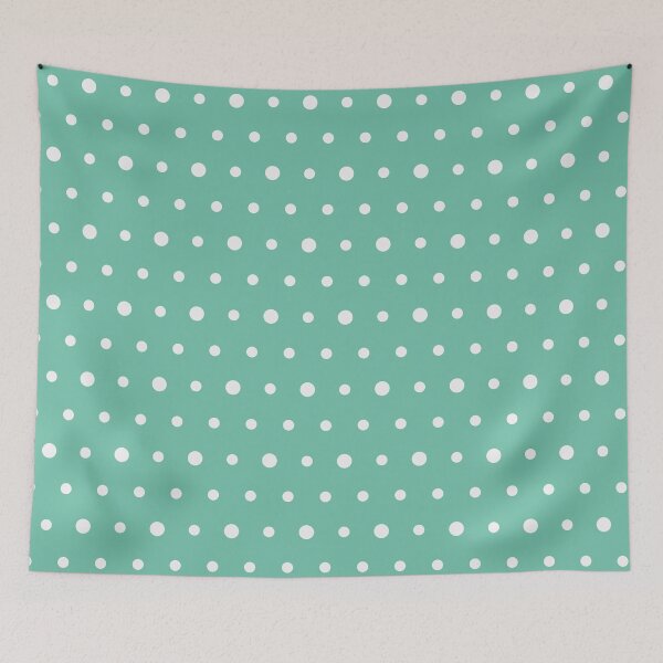 Item preview, Pastel Green And White Polka Dot Pattern designed and sold by pattern-archive.