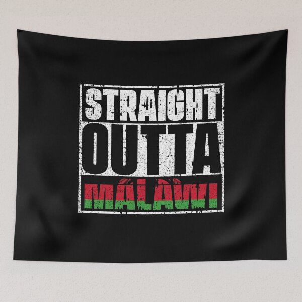 Item preview, Straight Outta Malawi Flag designed and sold by CosmoKitsch.