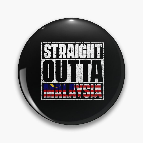 Item preview, Straight Outta Malaysia Flag designed and sold by CosmoKitsch.