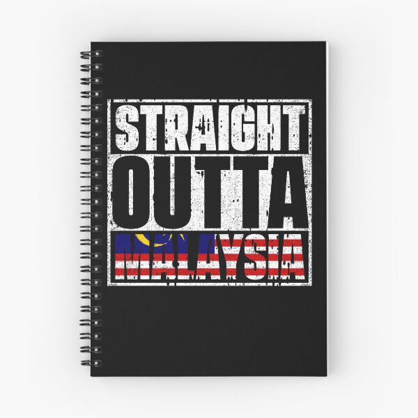 Item preview, Straight Outta Malaysia Flag designed and sold by CosmoKitsch.
