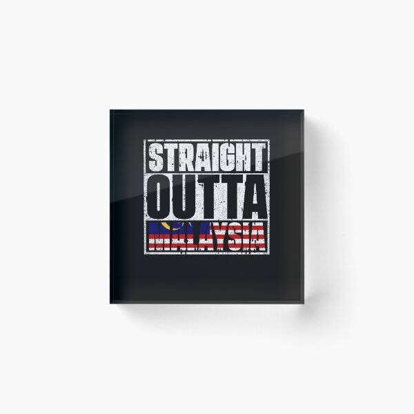 Item preview, Straight Outta Malaysia Flag designed and sold by CosmoKitsch.