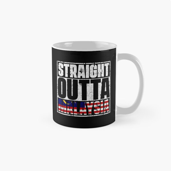 Item preview, Straight Outta Malaysia Flag designed and sold by CosmoKitsch.