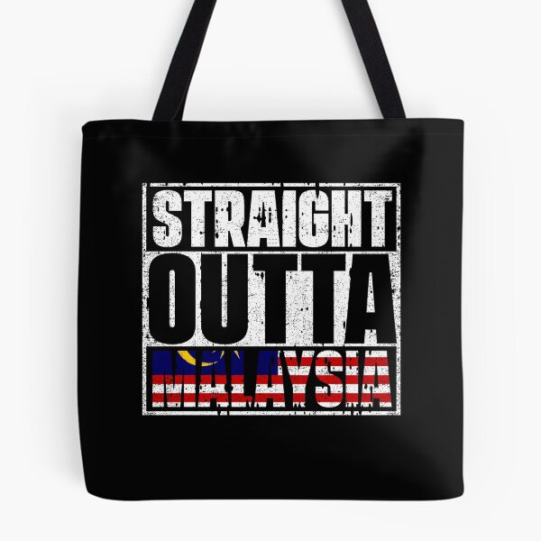 Item preview, Straight Outta Malaysia Flag designed and sold by CosmoKitsch.