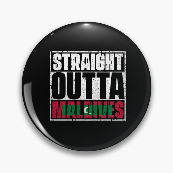 Item preview, Straight Outta Maldives Flag designed and sold by CosmoKitsch.