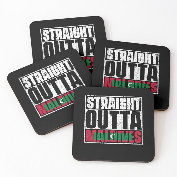 Item preview, Straight Outta Maldives Flag designed and sold by CosmoKitsch.
