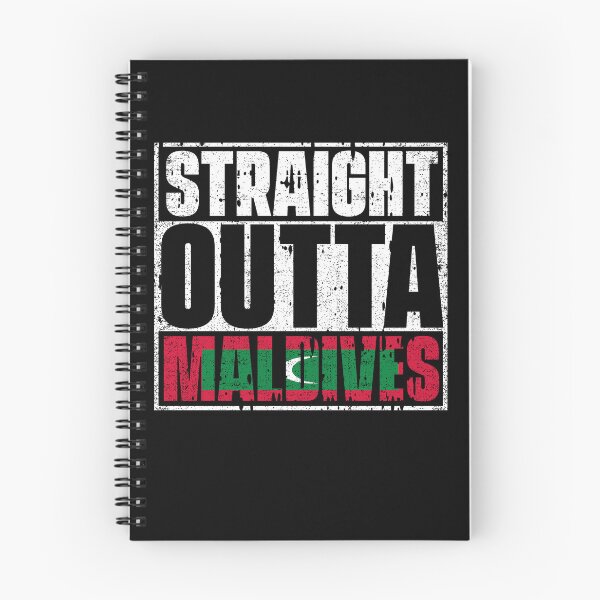 Item preview, Straight Outta Maldives Flag designed and sold by CosmoKitsch.