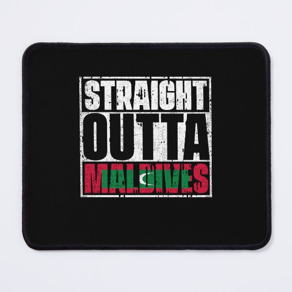 Item preview, Straight Outta Maldives Flag designed and sold by CosmoKitsch.
