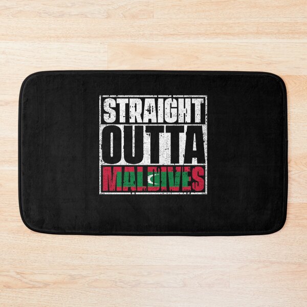 Item preview, Straight Outta Maldives Flag designed and sold by CosmoKitsch.