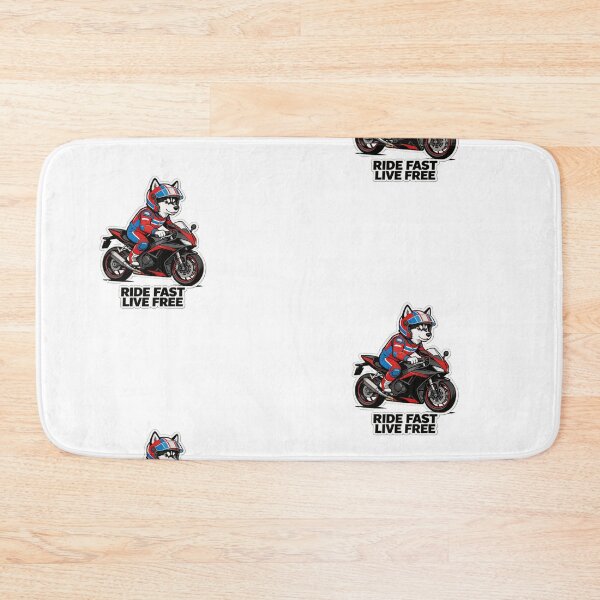 Item preview, Husky Racer Ride Fast Live Free-Cute Motorcycle Dog Sticker Design  designed and sold by carestazafeli.