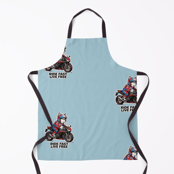 Item preview, Husky Racer Ride Fast Live Free-Cute Motorcycle Dog Sticker Design  designed and sold by carestazafeli.