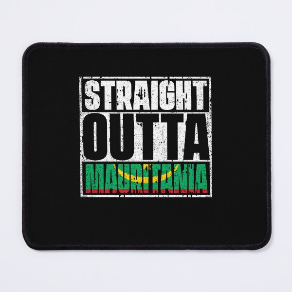 Item preview, Straight Outta mauritania Flag designed and sold by CosmoKitsch.