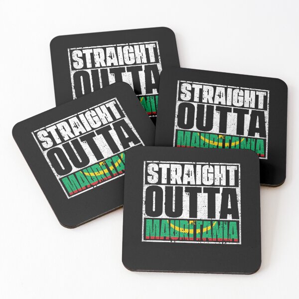 Item preview, Straight Outta mauritania Flag designed and sold by CosmoKitsch.