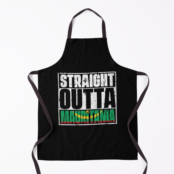 Item preview, Straight Outta mauritania Flag designed and sold by CosmoKitsch.