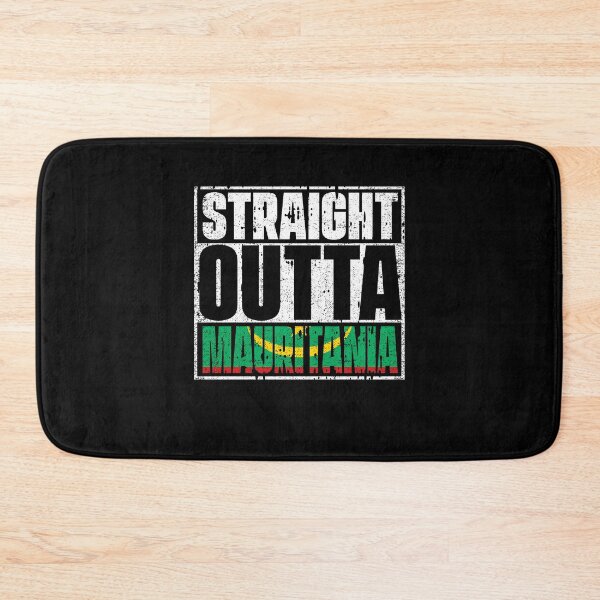 Item preview, Straight Outta mauritania Flag designed and sold by CosmoKitsch.