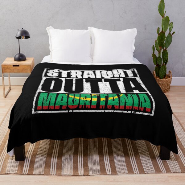 Item preview, Straight Outta mauritania Flag designed and sold by CosmoKitsch.